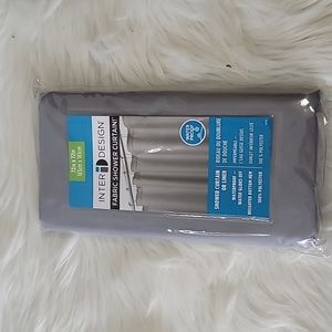 Inter Design Fabric Shower Curtain